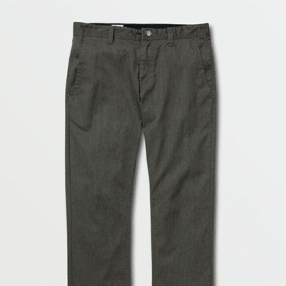 Volcom V Monty Pants Chinos Dark Charcoal Heather Gray Black Men's Size 28 New - Picture 1 of 6